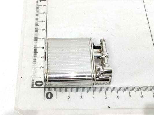 Dunhill Hammer Oil Lighter, Metal Silver, Stored with Seal, Other Accessories