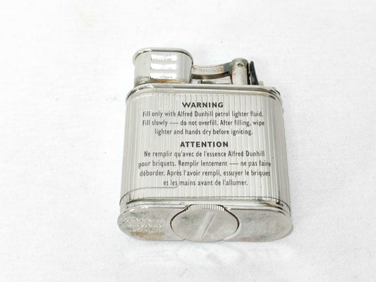 Dunhill Hammer Oil Lighter, Metal Silver, Stored with Seal, Other Accessories