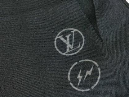 LOUIS VUITTON Monogram Eclipse Blurry Fragment Stole, Wool, Silk, and Cashmere, Black, M73743 OS0137 Other Accessories