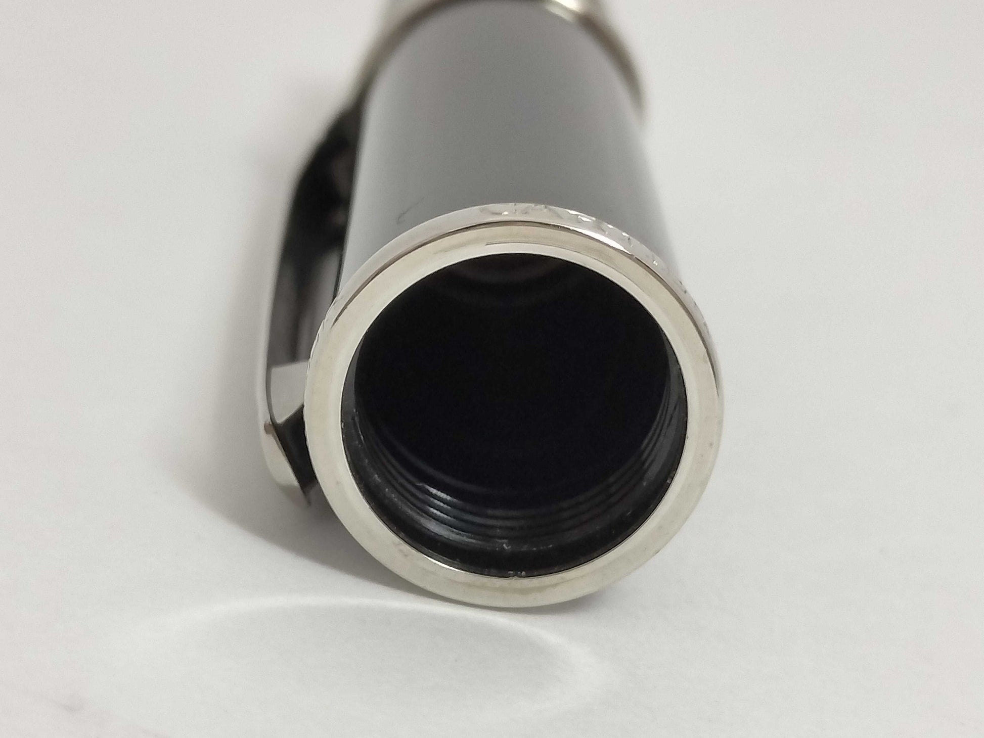 Cartier Diabolo Fountain Pen, 18K Black and Silver
