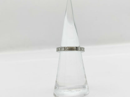 Cartier Lanier #50 Full Diamond WG 750 4.1g Ring 