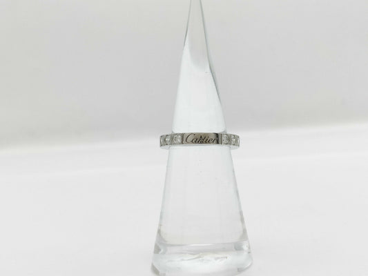 Cartier Lanier #50 Full Diamond WG 750 4.1g Ring 