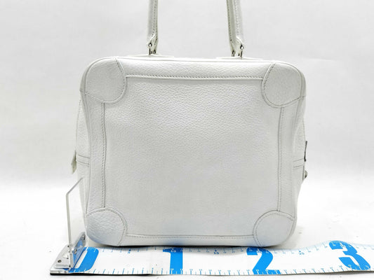 HERMES Omnibus PM Handbag in Taurillon Clemence Leather with Silver Hardware and H Stamp