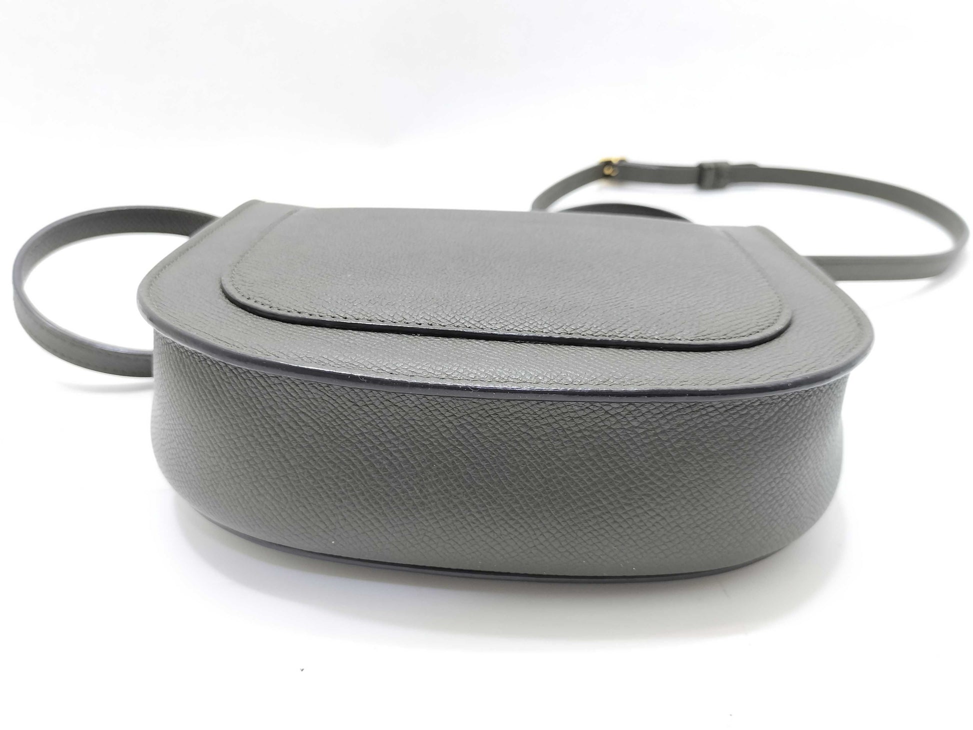 CELINE Trotter Small Greige Leather Shoulder Bag