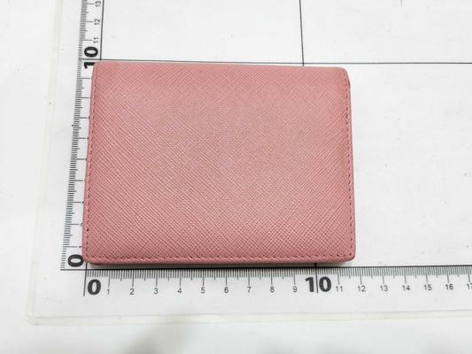 PRADA PRADA Pink Leather Bifold Wallet