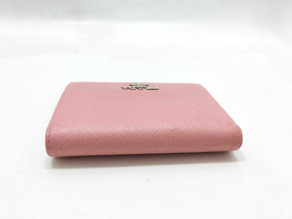PRADA PRADA Pink Leather Bifold Wallet