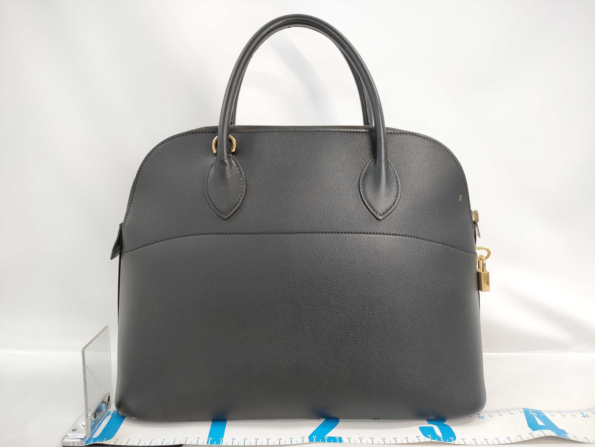 HERMES Bolide 37 Couchvel Handbag with Gold Hardware and C Stamp