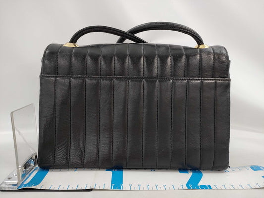 CHANEL New Mademoiselle Black Lambskin Shoulder Bag with Gold Hardware