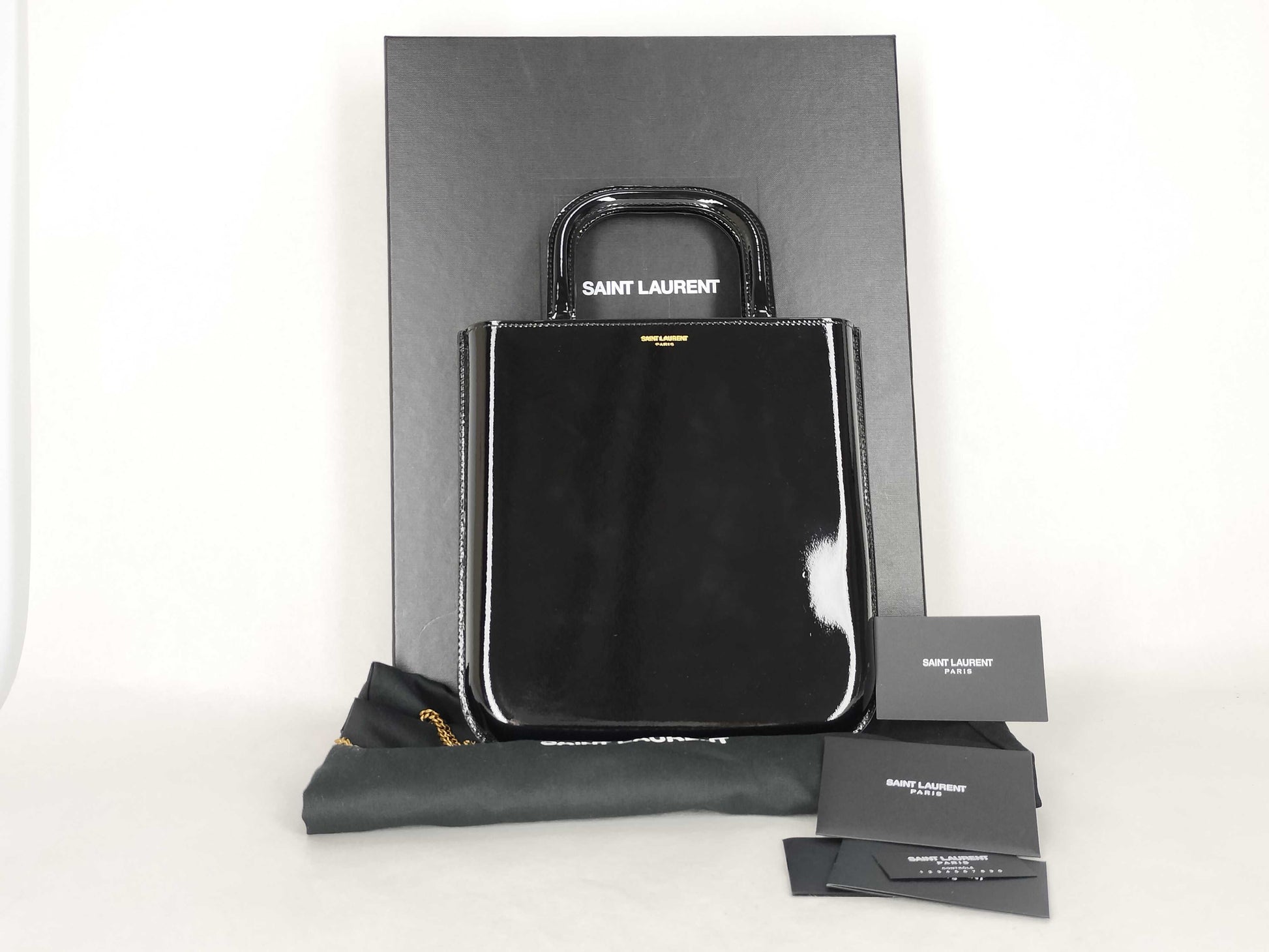 SAINT LAURENT Unused Chain Tote Bag