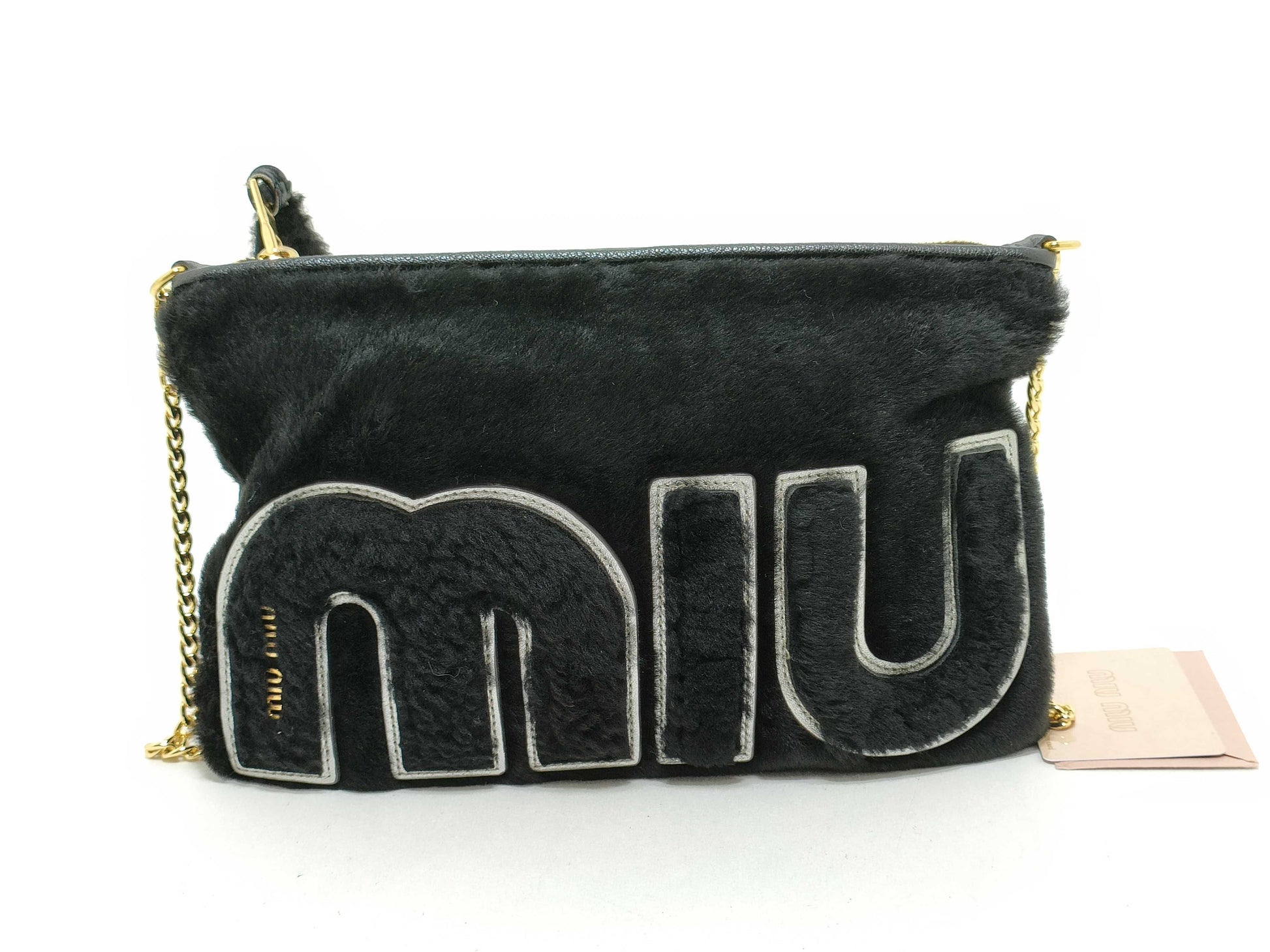 Miu Miu Miu Miu Mouton Chain Shoulder Bag
