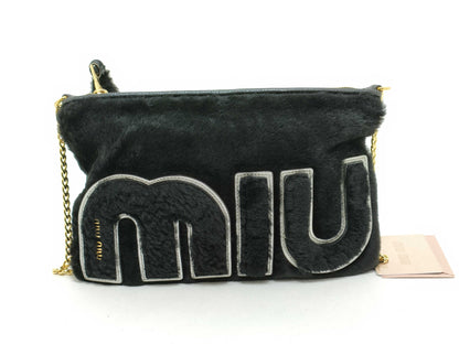 Miu Miu Miu Miu Mouton Chain Shoulder Bag