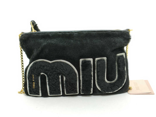 Miu Miu Miu Miu Mouton Chain Shoulder Bag