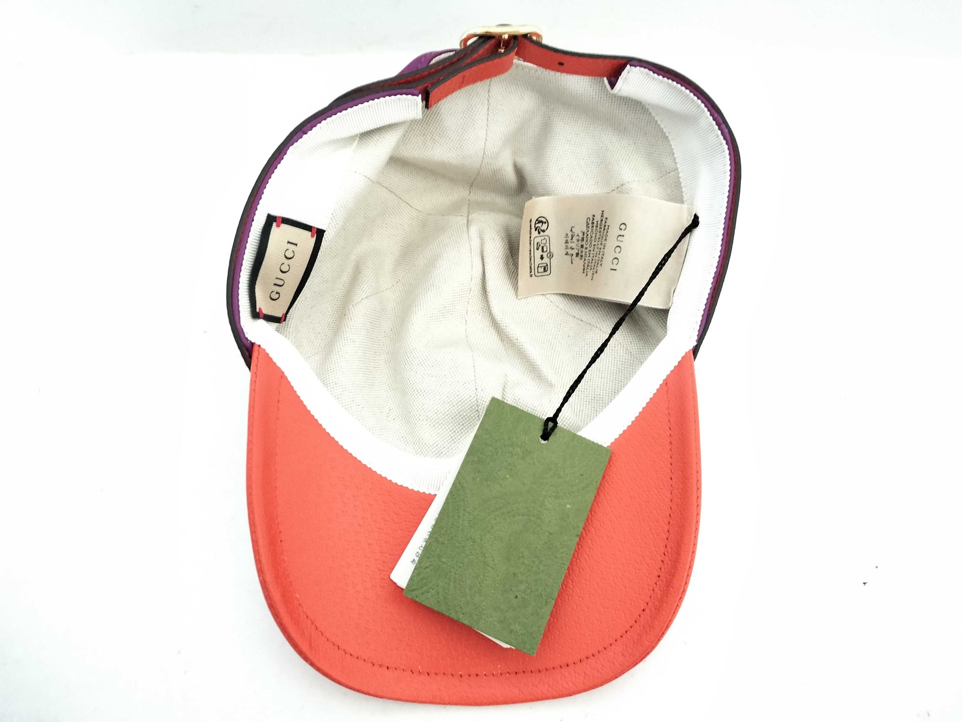 GUCCI Unused Leather Cap Other Accessories