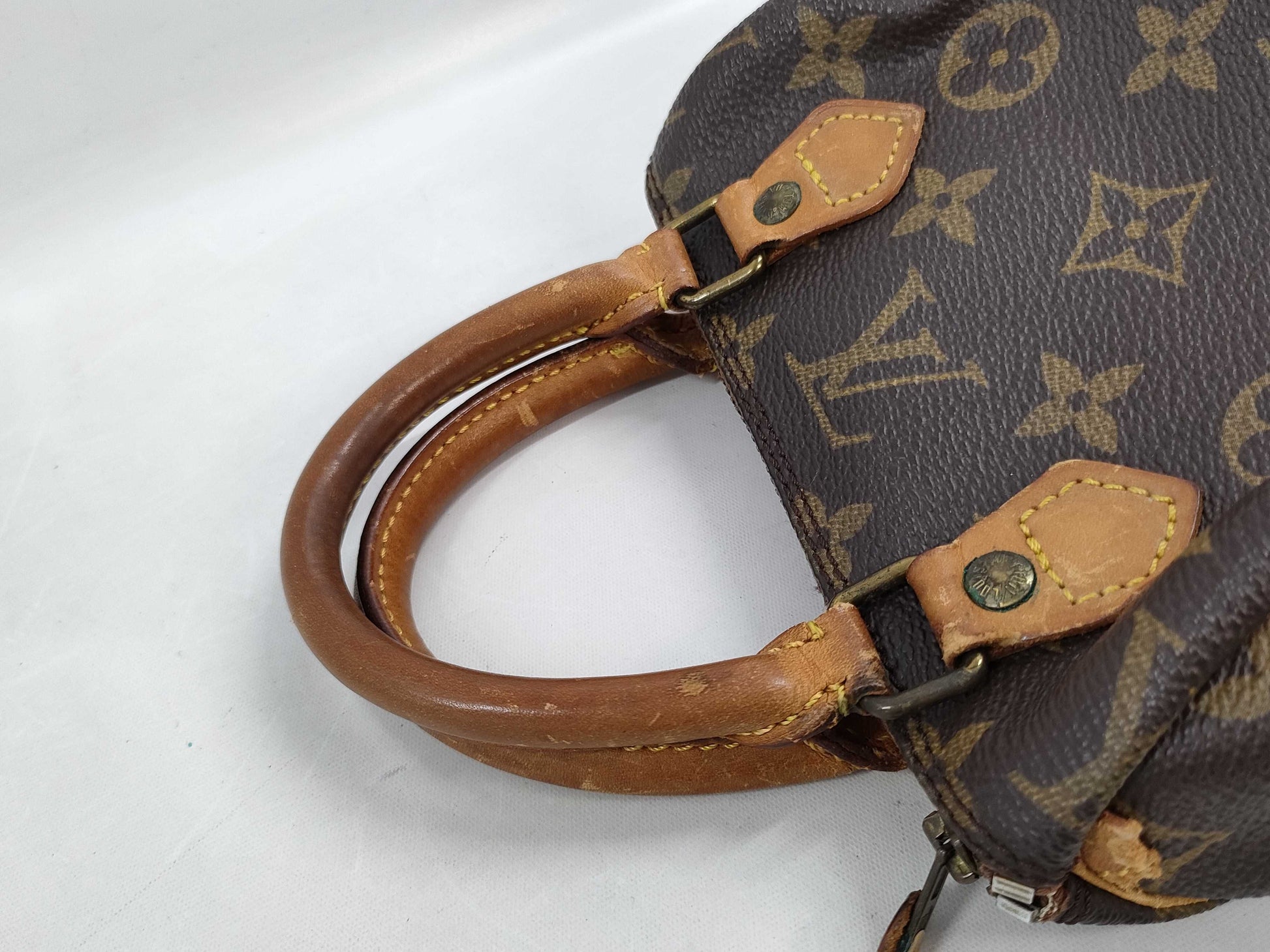 LOUIS VUITTON Monogram Mini Speedy Handbag with Strap
