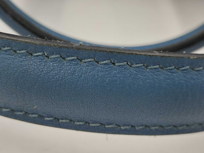 HERMES Evercalf Victoria 45 C Azure Handbag