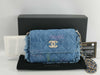CHANEL Denim/Fringe Shoulder Pouch AP2602 32 Series Shoulder Bag