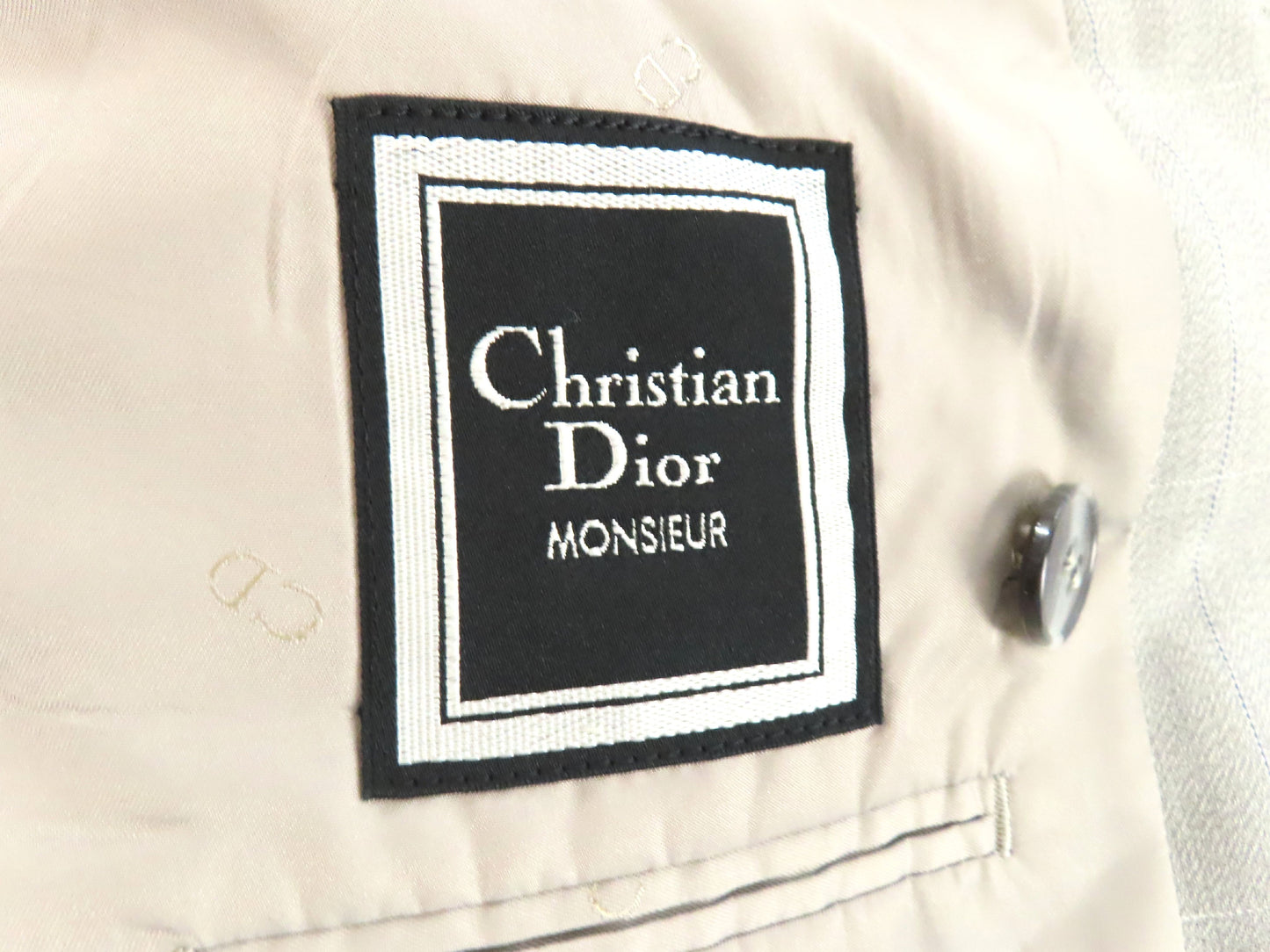 Christian Dior Men's Double-Breasted Suit, Size L, 175cm, Wool, Christian Dior Other Apparel