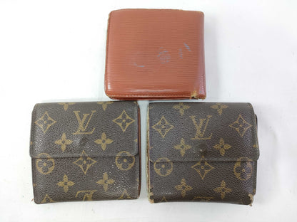 LOUIS VUITTON Monogram Louis Vuitton Serial Numbered 3-Piece Wallet Set