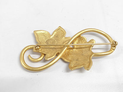 GIVENCHY Givenchy Gold Leaf Brooch Accessory Brooch