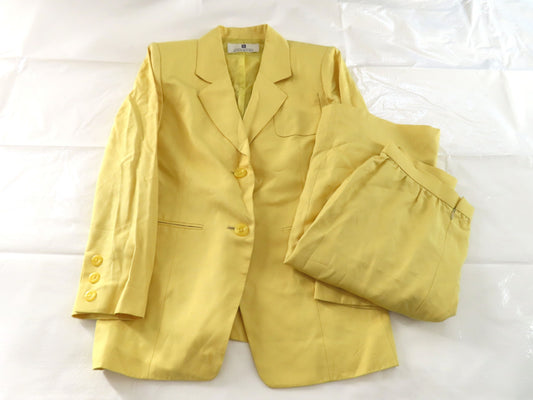 GIVENCHY Women's Yellow Suit, Size 12, with GIVENCHY Jacket