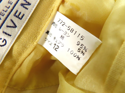 GIVENCHY Women's Yellow Suit, Size 12, with GIVENCHY Jacket