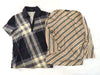 BURBERRY Check Sanyo Shokai Tag Cut and Sew Tops Set of 2
