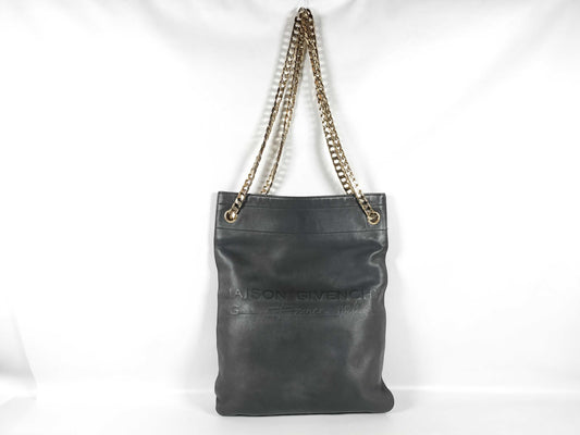 GIVENCHY Leather Chain Tote Bag