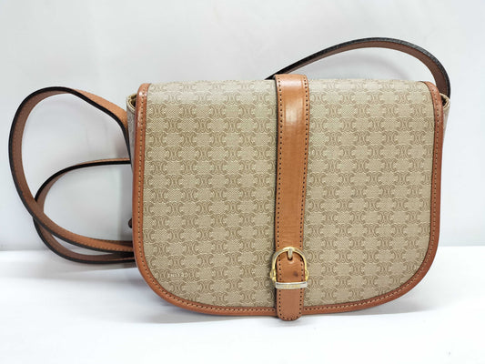 CELINE Celine Shoulder Bag Beige