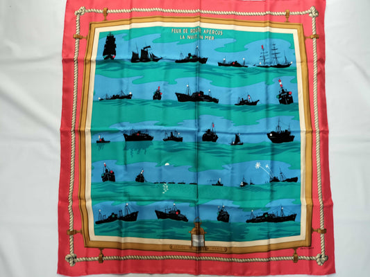 HERMES Carre Hermes Carre 90 Ship Scarf