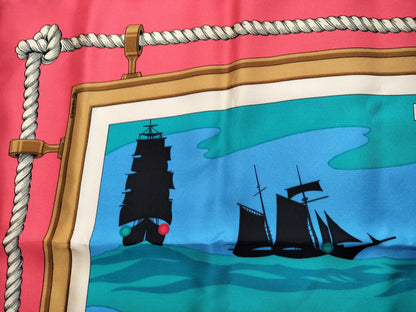 HERMES Carre Hermes Carre 90 Ship Scarf