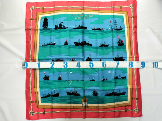 HERMES Carre Hermes Carre 90 Ship Scarf