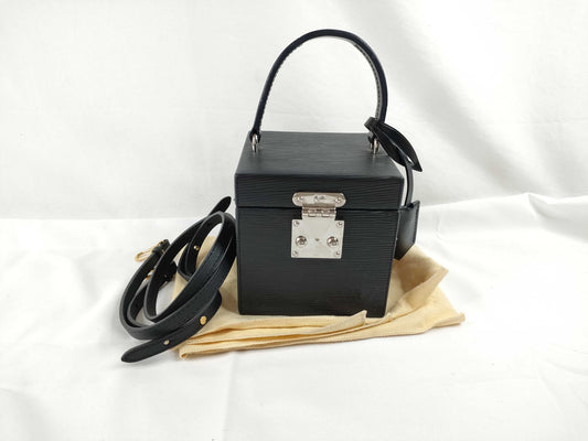 LOUIS VUITTON Epi Leather Louis Vuitton Bleecker Box 2-Way Shoulder Bag Epi Leather Black M52703 Shoulder Bag