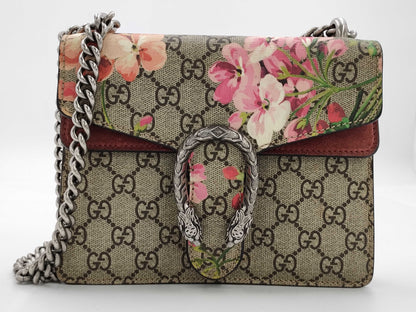 GUCCI GG Supreme Dionysus Floral GG Supreme Brown Shoulder Bag
