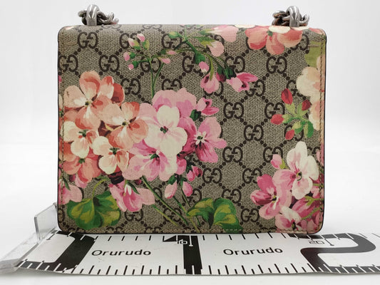 GUCCI GG Supreme Dionysus Floral GG Supreme Brown Shoulder Bag
