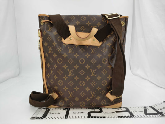LOUIS VUITTON Monogram Louis Vuitton M40107 Sac Ados Fall Backpack Monogram Brown Backpack