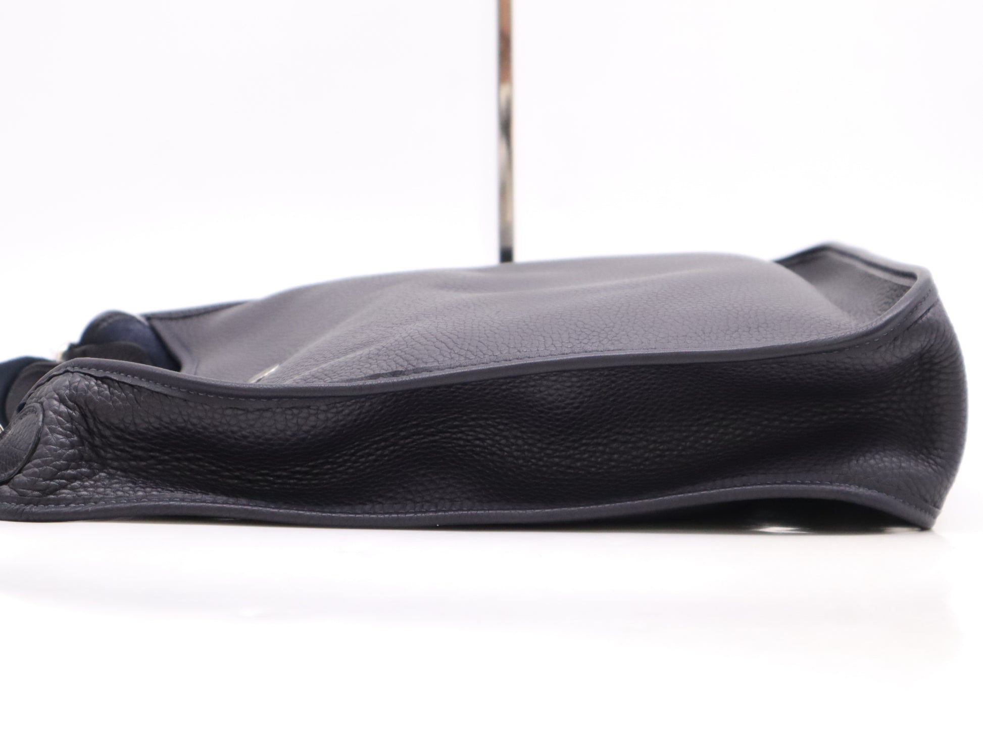 HERMES Leather Vespa GM □H Stamp 2004 Black Shoulder Bag with Dust Bag