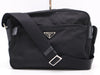 PRADA nylon triangle logo nylon shoulder bag with white tag