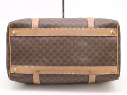 CELINE Leather Mini Boston Bag Brown