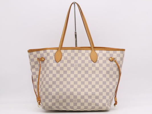 LOUIS VUITTON N51107 Azure Neverfull MM Old Model Tote Bag