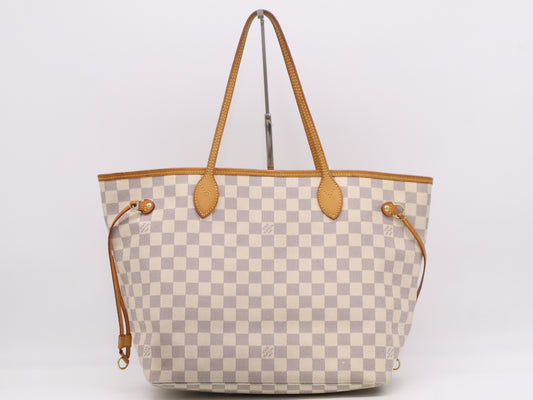 LOUIS VUITTON N51107 Azure Neverfull MM Old Model Tote Bag