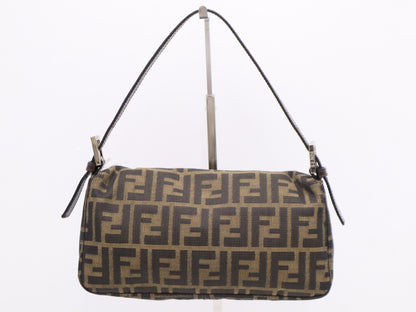 FENDI Zucca Mamma Bucket Brown Handbag