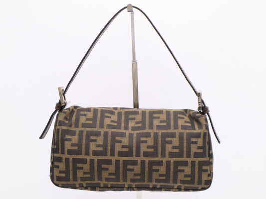 FENDI Zucca Mamma Bucket Brown Handbag