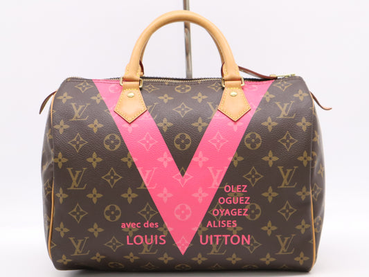 LOUIS VUITTON M41533 Monogram Speedy 30 Monogram V Handbag