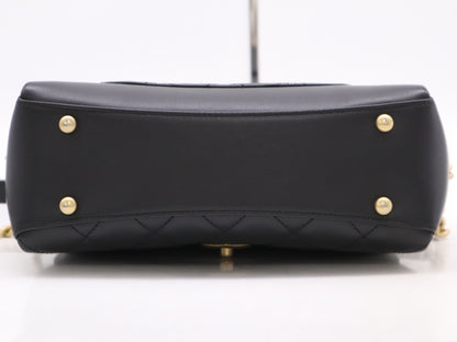 CHANEL Matelasse Chain Shoulder Bag in Black Lambskin with Dust Bag, Sticker, and Card Included, 28272240