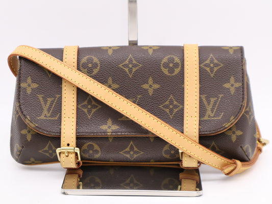 LOUIS VUITTON M51159 Monogram Pochette Marel Shoulder Bag with Shoulder Strap