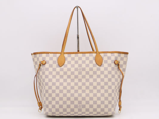 LOUIS VUITTON N51107 Azure Neverfull MM Old Model Tote Bag