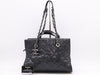 CHANEL Matelasse Caviar Leather Chain Tote Bag Black Card 18215968 Tote Bag