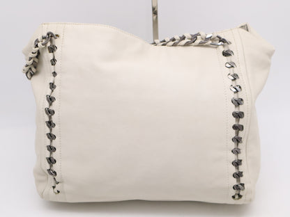 CHANEL Luxury Leather Chain Tote Bag White Seal 10981389 Tote Bag