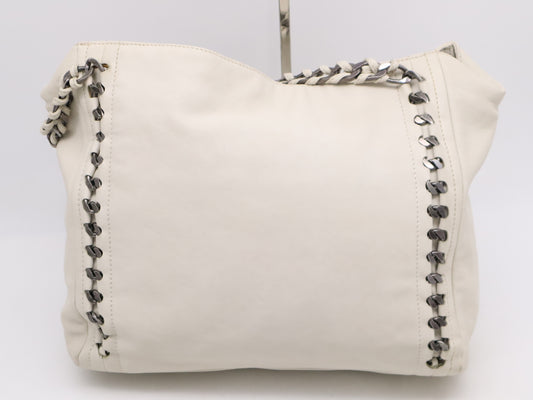 CHANEL Luxury Leather Chain Tote Bag White Seal 10981389 Tote Bag