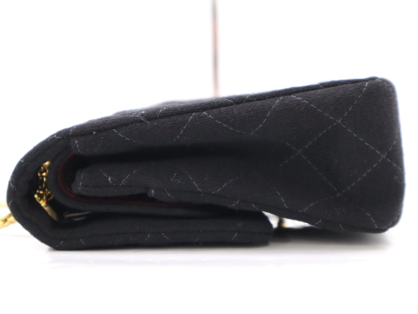 CHANEL Cotton Matelasse 26 Chain Shoulder Bag Black Seal 3606725 Shoulder Bag